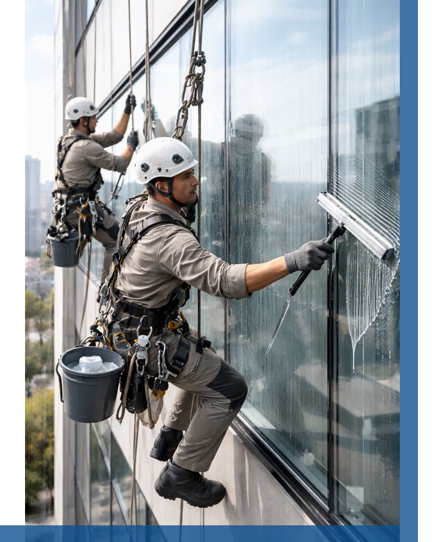 Мойка окон альпинистами в Белове от 4887 р. | ВЫСОТНИК-Блв