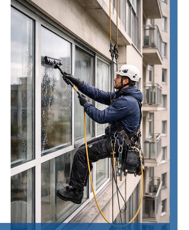 Мойка балконного остекления в Белове от 3801 р. | ВЫСОТНИК-Блв