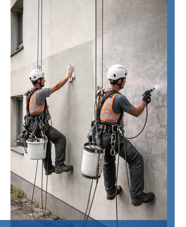 Антиграффити покрытие фасада в Белове от 652 р. | ВЫСОТНИК-Блв