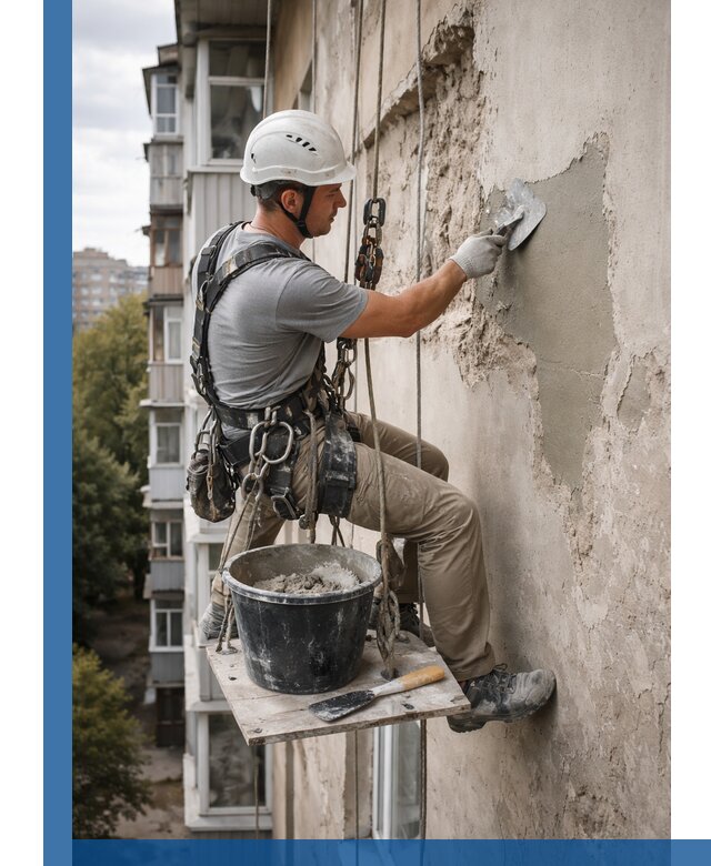 Восстановление фасадной штукатурки в Белове с гарантией качества