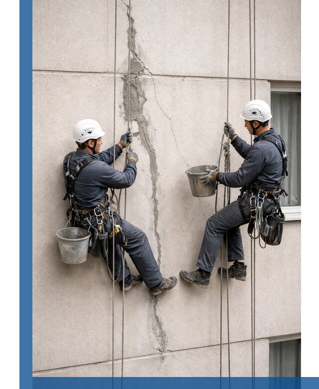 Заделка трещин на фасаде в Белове с гарантийным ремонтом