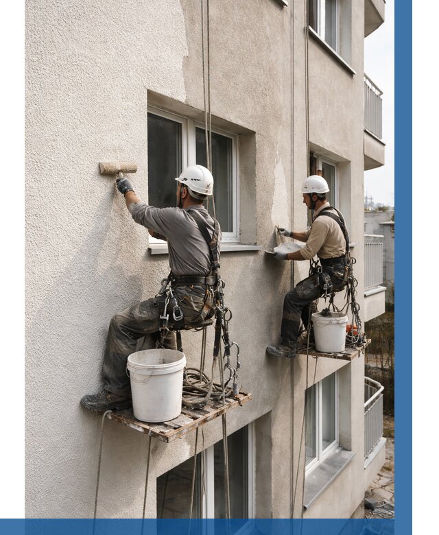 Нанесение короеда на фасад в Белове от 489 р. | ВЫСОТНИК-Блв