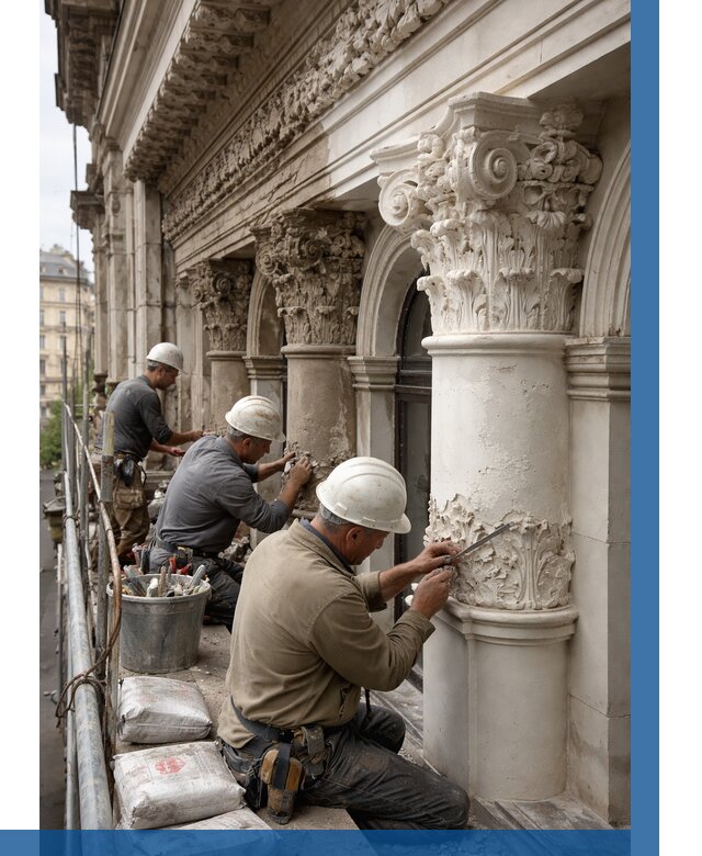 Реставрация фасадной лепнины в Белове от 2715 р. | ВЫСОТНИК-Блв