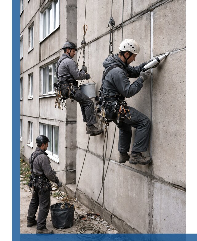 Герметизация межпанельных швов в Белове с гарантией герметичности