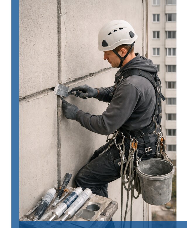 Ремонт межпанельных швов в Белове герметизация и восстановление