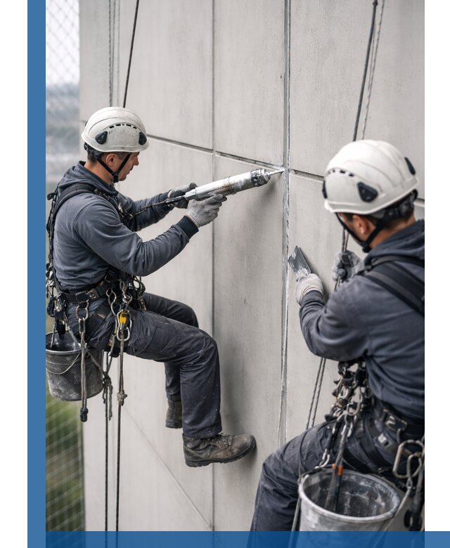 Первичная герметизация швов фасадов и кровель в Белове