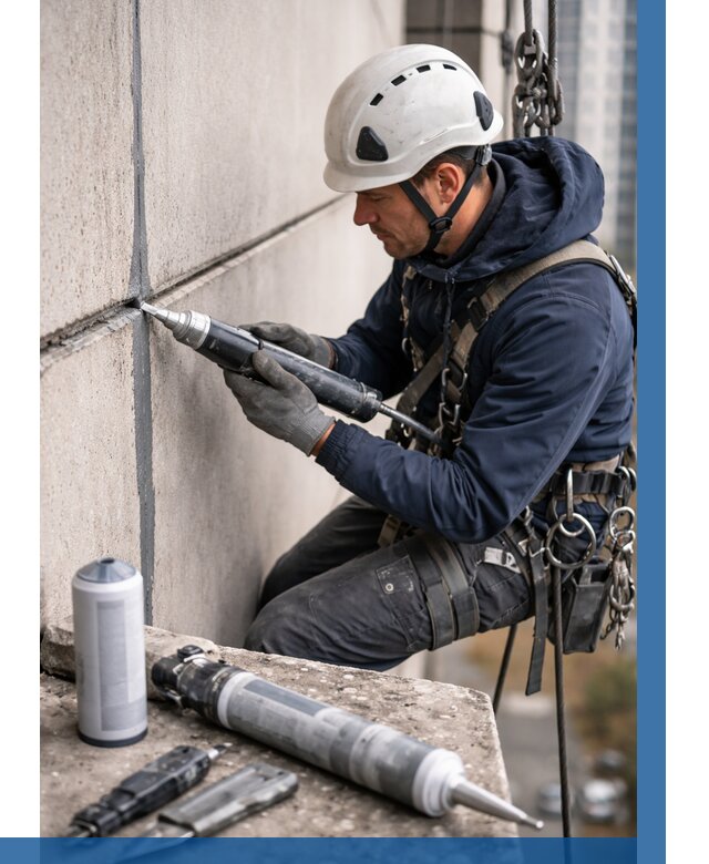 Вторичная герметизация швов в Белове от 489 р. | ВЫСОТНИК-Блв