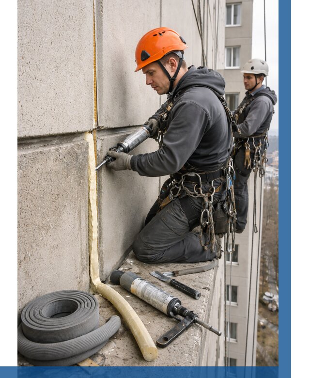 Теплый шов межпанельные швы в Белове от 760 р. | ВЫСОТНИК-Блв