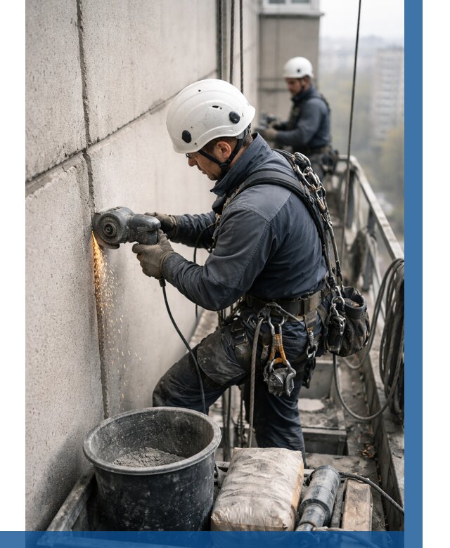 Штробление межпанельных швов в Белове от 1303 р. | ВЫСОТНИК-Блв