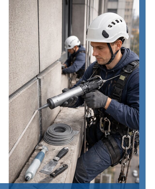 Герметизация деформационных швов фасада в Белове от 760 | ВЫСОТНИК-Блв