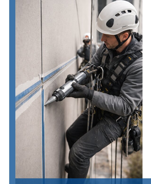 Герметизация стыков фасадных панелей в Белове качественно и быстро