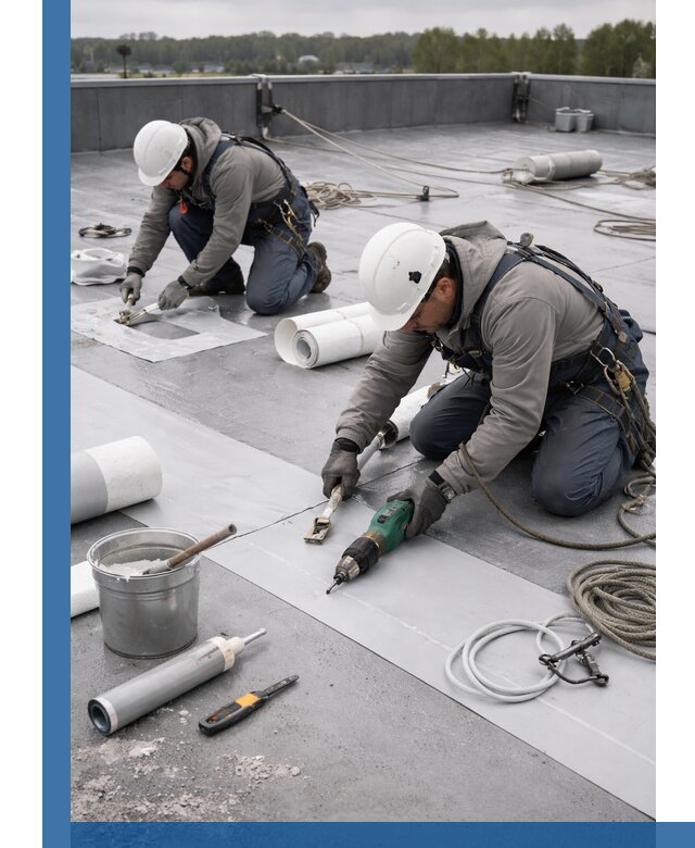 Ремонт мембранной кровли в Белове качественно и с гарантией