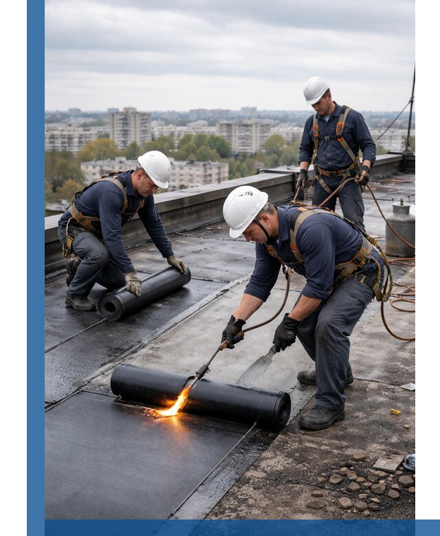 Ремонт наплавляемой кровли в Белове качественно и надежно