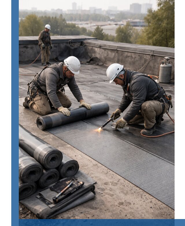 Монтаж мягкой кровли в Белове профессионально и надежно