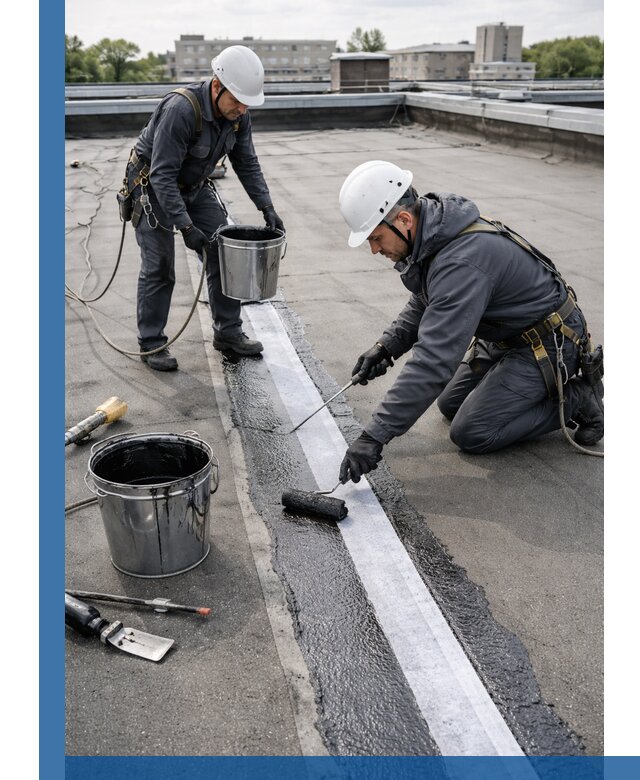 Гидроизоляция кровли мастикой в Белове надежная защита