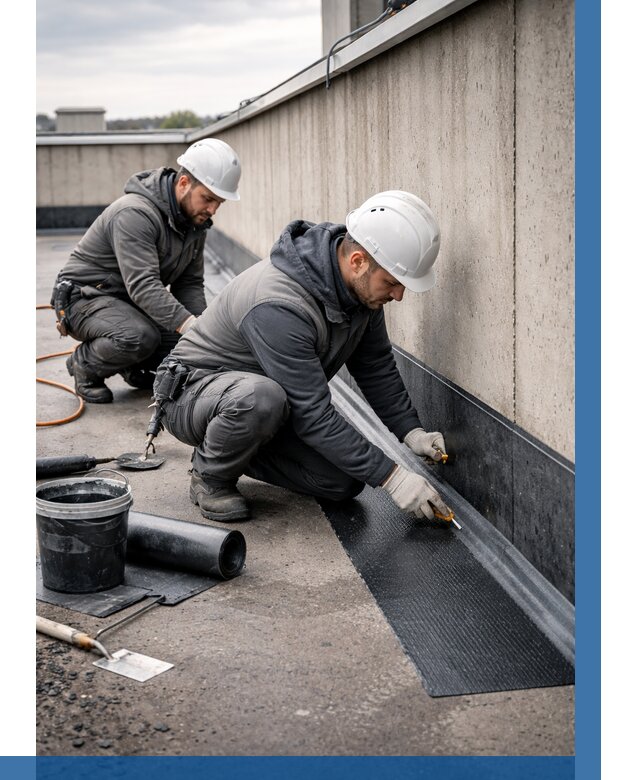 Гидроизоляция примыканий на кровле в Белове от 977 р. | ВЫСОТНИК-Блв