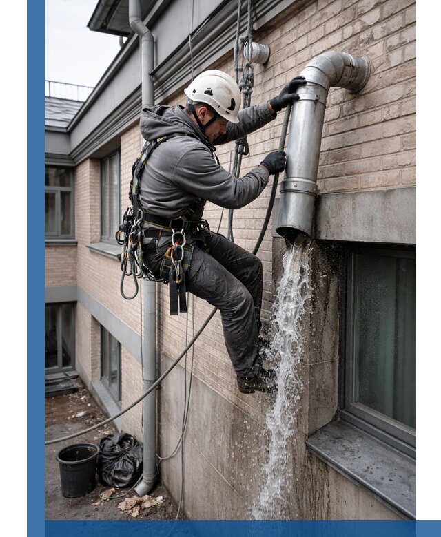 Профессиональная прочистка водосточных труб в Белове с гарантией