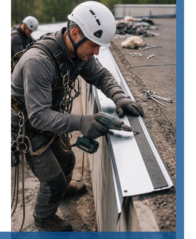 Монтаж капельника на кровле в Белове от 326 р. | ВЫСОТНИК-Блв