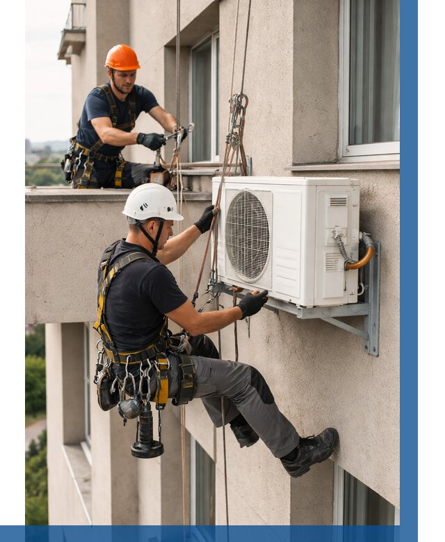 Монтаж внешнего блока кондиционера в Белове от 7058 р. | ВЫСОТНИК-Блв