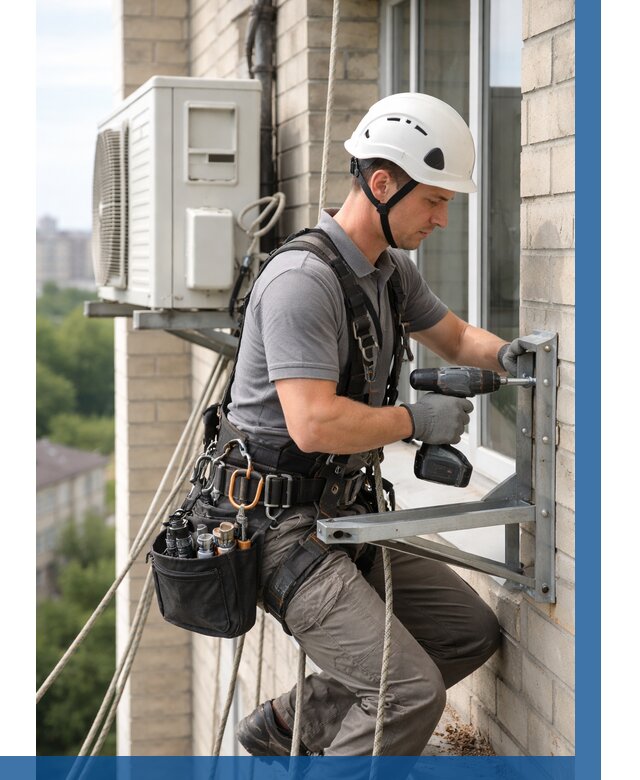 Установка кронштейнов кондиционера в Белове от 3801 р. | ВЫСОТНИК-Блв