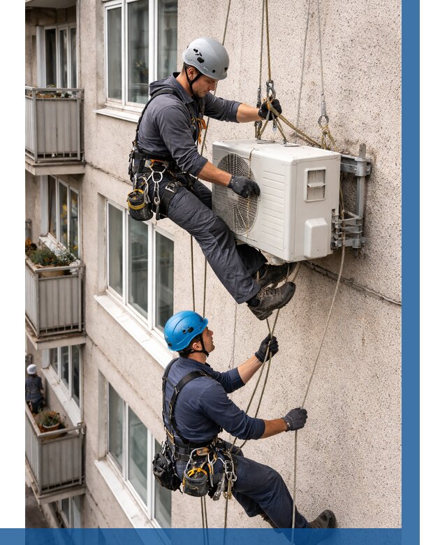 Перенос внешнего блока кондиционера в Белове от 9773 р.| ВЫСОТНИК-Блв