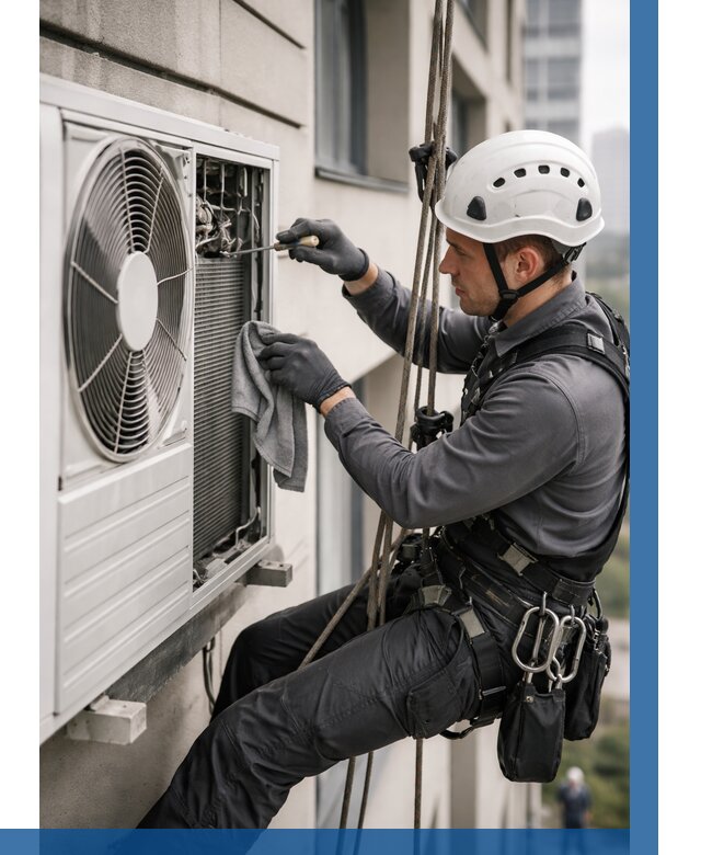 Обслуживание внешнего блока кондиционера в Белове от 2932 р.ВЫСОТНИК-Блв