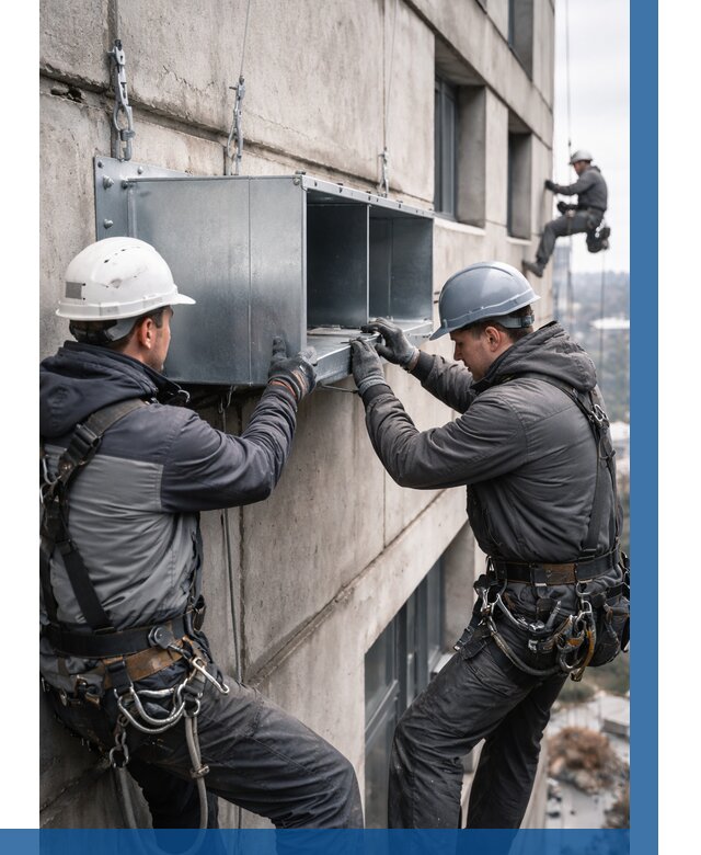 Монтаж вентиляционных коробов в Белове от 3258 р. | ВЫСОТНИК-Блв