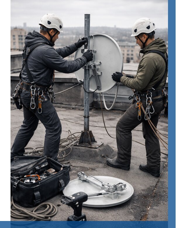 Демонтаж антенн на крыше в Белове от 4887 р. | ВЫСОТНИК-Блв