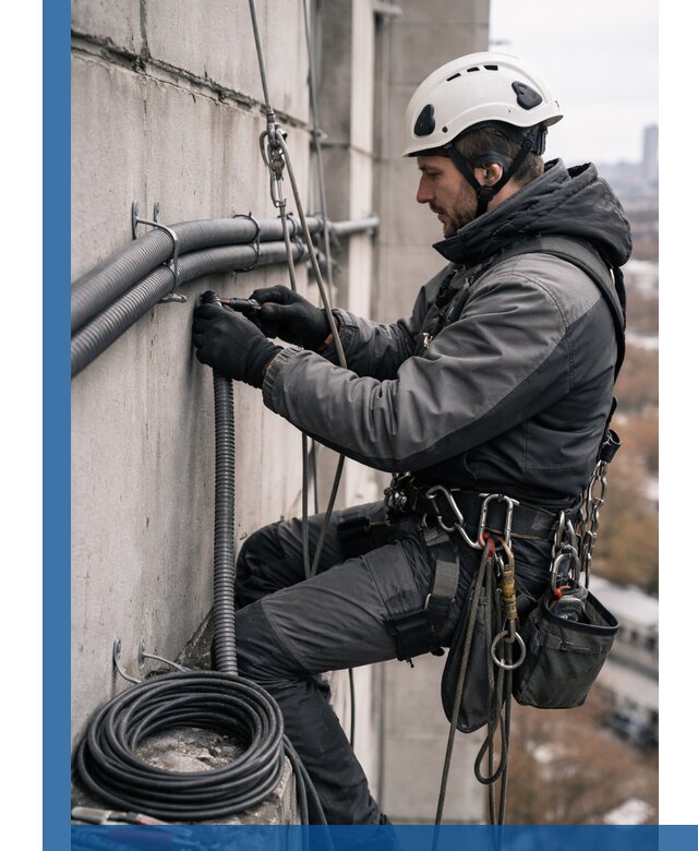 Профессиональный монтаж гофры для кабеля в Белове с гарантией