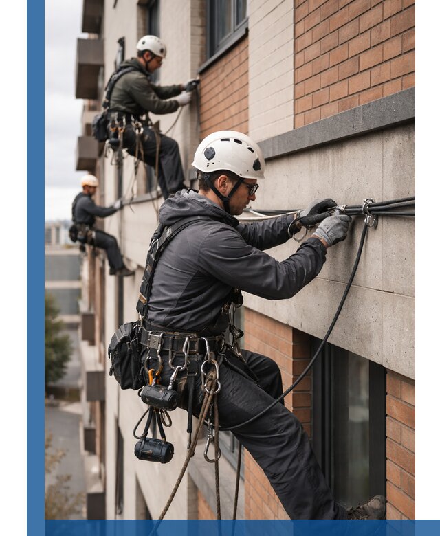 Крепление кабеля на фасаде монтаж и крепеж в Белове