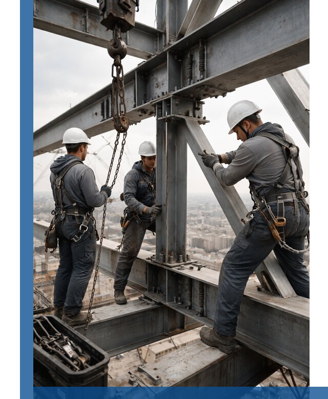 Профессиональный монтаж металлоконструкций на высоте в Белове