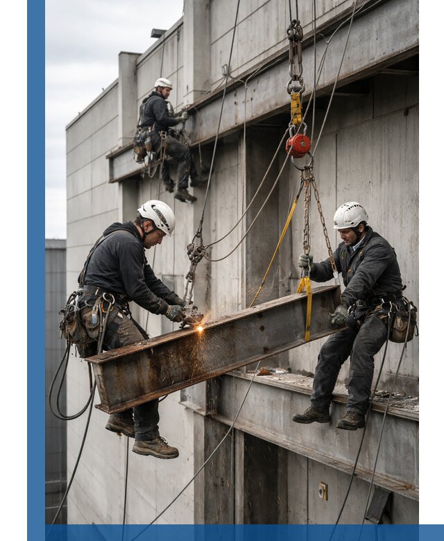 Демонтаж металлоконструкций на высоте в Белове под ключ