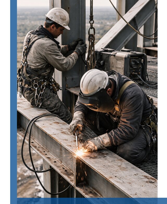 Высотные сварочные работы в Белове для промышленных объектов