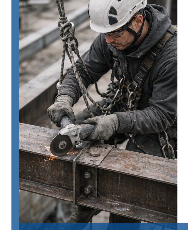 Резка металла на высоте в Белове для зданий и конструкций