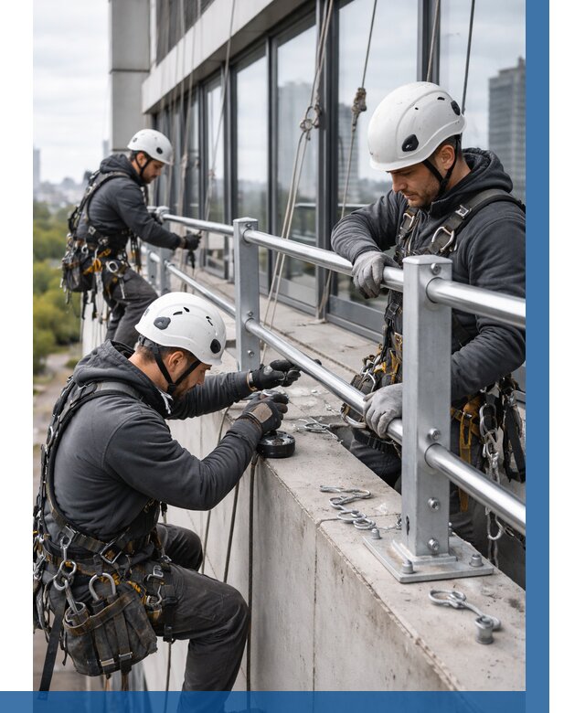 Монтаж ограждений на высоте в Белове, от 1303 р. | ВЫСОТНИК-Блв