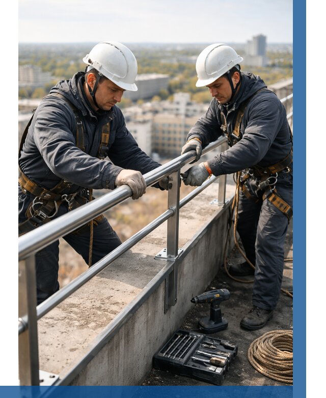 Монтаж перил на высоте в Белове от 2715 р. | ВЫСОТНИК-Блв