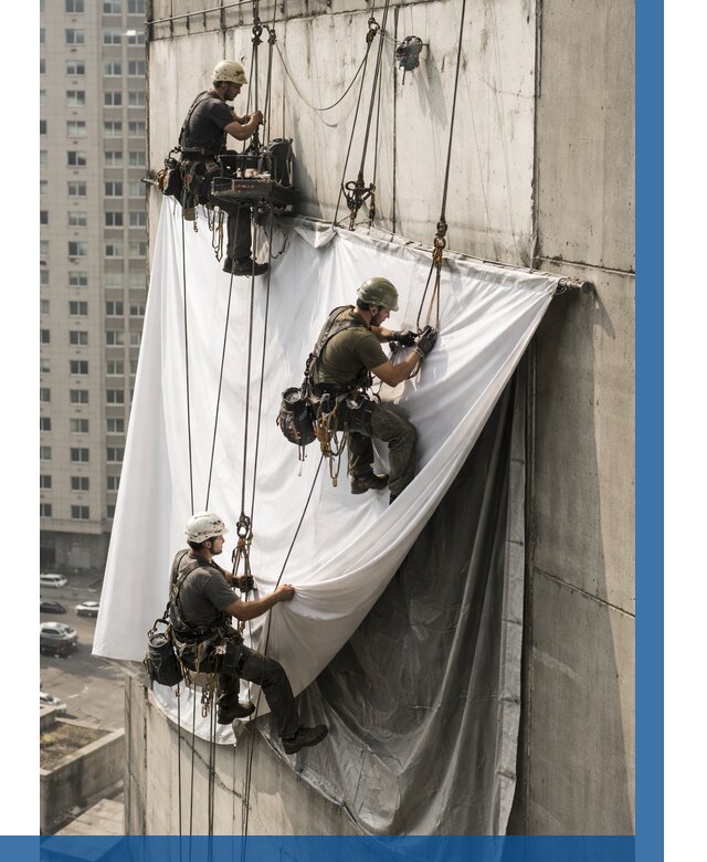 Замена баннерного полотна в Белове от 7058 р. | ВЫСОТНИК-Блв—заказать