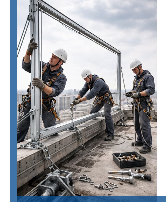 Монтаж крышных рекламных конструкций под ключ в Белове