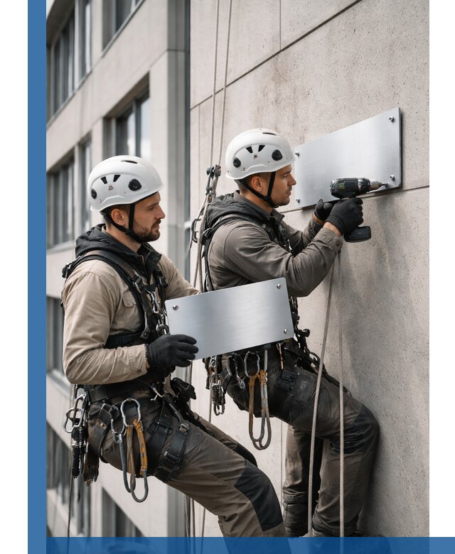 Монтаж табличек и указателей в Белове для зданий и сооружений