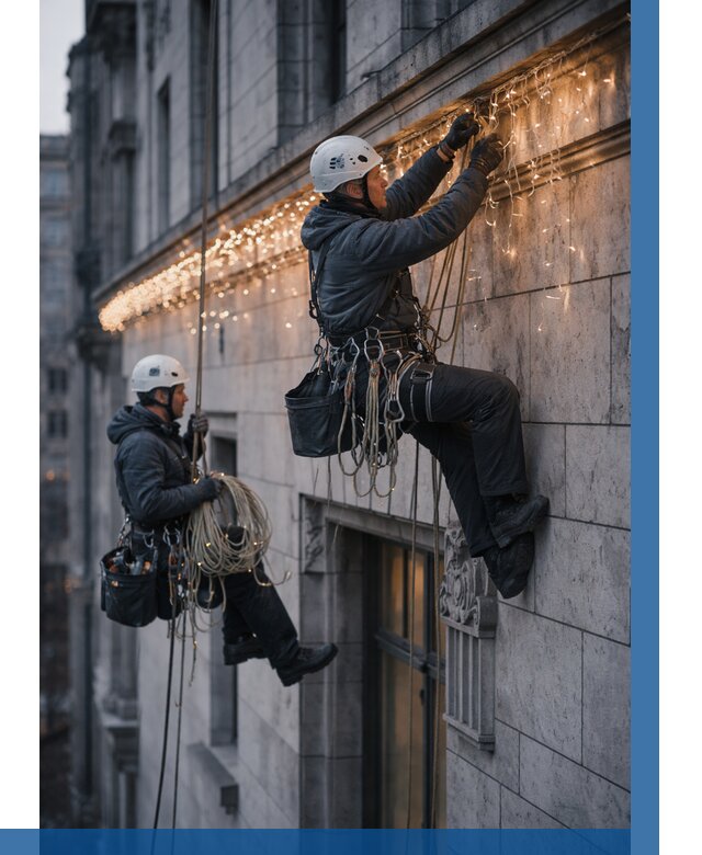 Монтаж новогодней иллюминации в Белове от 9230 р. | ВЫСОТНИК-Блв