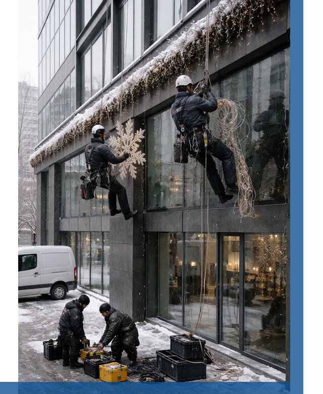 Демонтаж новогоднего оформления в Белове от 5972 р. | ВЫСОТНИК-Блв