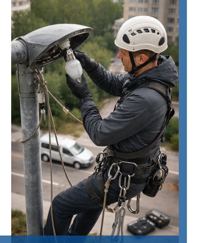 Замена ламп на высоте в Белове от 2715 р. | ВЫСОТНИК-Блв