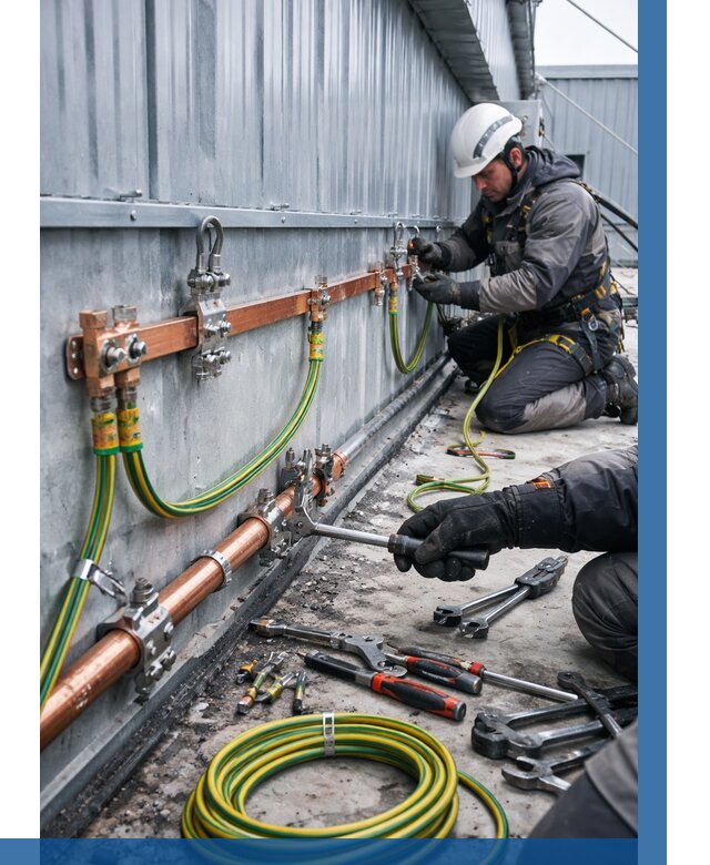 Монтаж заземления здания в Белове от 27148 р. | ВЫСОТНИК-Блв