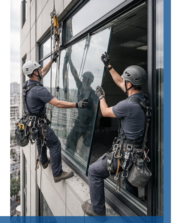 Замена стеклопакетов на высоте в Белове от 5972 р. | ВЫСОТНИК-Блв