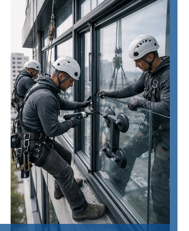 Витражное остекление зданий в Белове от 3801 р. | ВЫСОТНИК-Блв