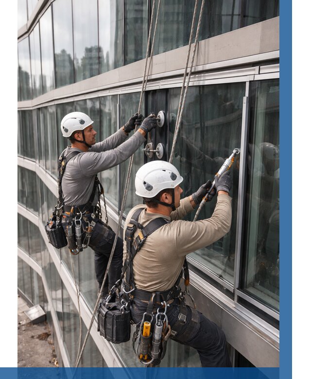 Радиусное остекление фасада в Белове от 13031 р. | ВЫСОТНИК-Блв
