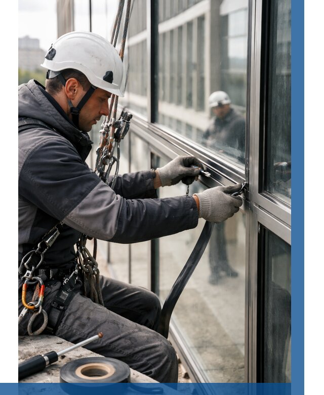 Ремонт витражных конструкций в Белове от 3801 р. | ВЫСОТНИК-Блв