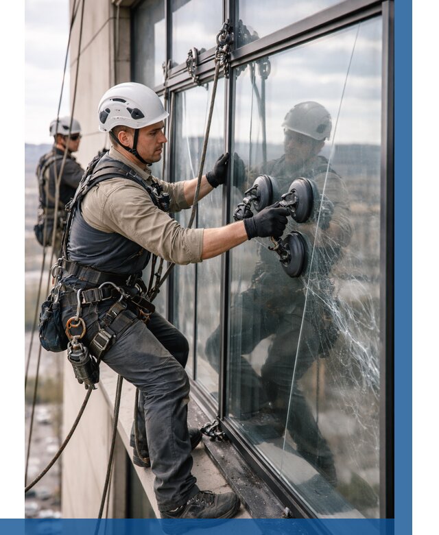 Замена стекла в витраже в Белове под ключ от 9230 р. | ВЫСОТНИК-Блв