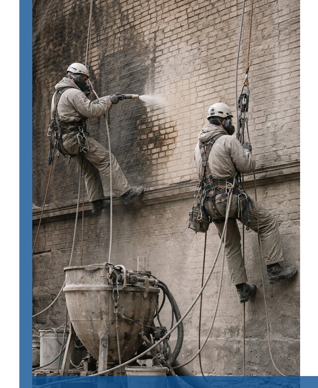 Пескоструйная очистка фасадов в Белове профессионально