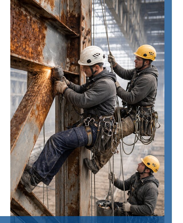 Зачистка металла от ржавчины в Белове от 380 р. | ВЫСОТНИК-Блв